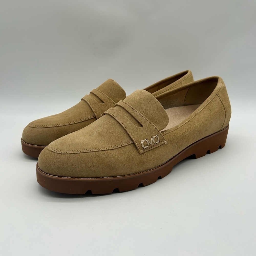 Vionic Cheryl II Suede Loafers Women’s Sz 12W Camel Brown Tan Slip-On Shoes NWB - Picture 6 of 11
